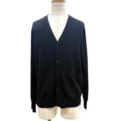 極美品▼STONE ISLAND ストーンアイランド 24AW 8115511C4 ウール100% ワッペン付 ロゴ入りボタン Vネック ニット カーディガン M 正規品のサムネイル