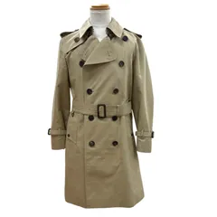 極美品▼Aquascutum アクアスキュータム 2227451201-82 ロゴ入りボタン トレンチコート ベージュ 36 イングランド製 正規品 メンズのサムネイル