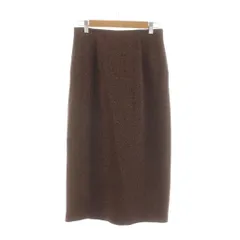 エリオポール heliopole GLITTER JERSEY TIGHT SKIRT グリッタージャージータイトスカート ラメ ロング 38 茶 ブラウン 23003049067HN /RRのサムネイル