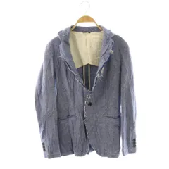 ジュンハシモト junhashimoto ジャケット シングル ウール ヘリンボーン 2 ブルー /HK ■GY03のサムネイル