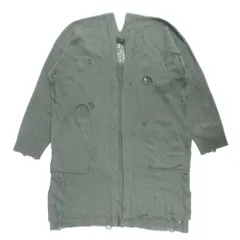 美品 S'YTE サイト ヨウジヤマモト 23AW Corpilon Bulky Wool Damage Cardigan ニット セーター カーディガン ダメージ 3 カーキ メンズ 古着 中古 USEDのサムネイル