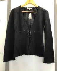 【D2-02】◇  nanettle lepore    カーディガン　ブラック　サイズMのサムネイル