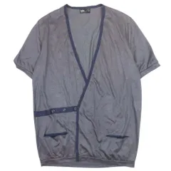 美品 kolor カラー 14ss 変形 カシュクール ラミー カーディガン ニット トップス 半袖 Vネック 羽織り 5 茶 ブラウン 紺 ネイビー メンズ 古着 中古 USEDのサムネイル