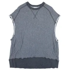 美品 MAISON SPECIAL メゾンスペシャル ノースリーブ カットオフ スウェット トップス ダメージ加工 裏毛 カットソー F グレー メンズ 古着 中古 USEDのサムネイル