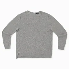ChevPop チェブポップ Vネック リブニット LL グレーのサムネイル