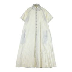 Y's (ワイズ) 22SS COTTON DOT PRINT DRESS コットン ドットプリント ハーフスリーブ ロングワンピース アイボリー レディース YG-D24-119のサムネイル