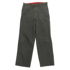 美品 PAPAS パパス デニム パンツ ジーンズ ロゴ パッチ ワイド L グレー メンズ 古着 中古 USEDのサムネイル