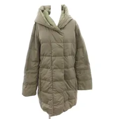 マックスマーラ MAX MARA ダウンコート フード ロング スナップボタン 42 カーキ /FF ■GY62のサムネイル