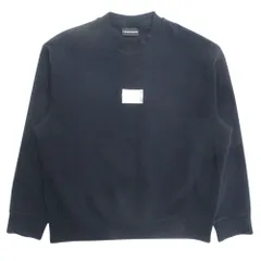 良品 EMPORIO ARMANI エンポリオアルマーニ  トレーナー スウェット カットソー 長袖 ロゴ ワッペン サイズL 紺 ネイビー メンズ 古着 中古 USEDのサムネイル