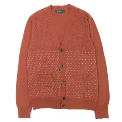 美品 Paul Smith JEANS ポールスミスジーンズ Vネック ニット カーディガン セーター 羽織 カットソー L 茶 ブラウン メンズ 古着 中古 USEDのサムネイル
