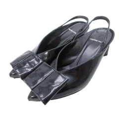 良品 PIERRE HARDY ピエールアルディ エナメル リボン スリングバック パンプス パテントレザー 36.5/23.0 黒 ブラック レディース 古着 中古 USEDのサムネイル