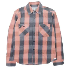 美品 JELADO ジェラード Union Worker Shirt チェック ユニオンワークシャツ カットソー トップス コットン 15 茶 グレー メンズ 古着 中古 USEDのサムネイル