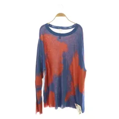 シンヤコズカ SHINYA KOZUKA issue6SOUVENIER JUMPER ニット カットソー 長袖 L 青 赤 /NR ■OS ■SHのサムネイル