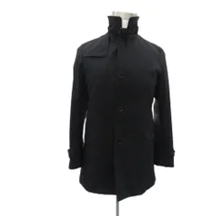 ザ・スーツカンパニー THE SUIT COMPANY トレンチコート ミドル丈 S 黒 ブラック ライナー付き スタンドカラー バックル付き S01404 /MA6 ■GY59のサムネイル