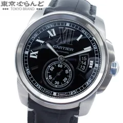 カルティエ CARTIER カリブル ドゥ カルティエ W7100014 ブラック SS クロコダイルレザー 箱・保証書 腕時計 メンズ 自動巻 101882386のサムネイル