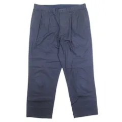 良品 Papas パパス コットンリネン 2タック スラックス テーパードパンツ ボトムス 54/XL 紺 ネイビー メンズ 古着 中古 USEDのサムネイル