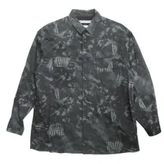 美品 WHITE MOUNTAINEERING ホワイトマウンテニアリング 21ss タイダイ柄 プリント ワイド シャツ カットー 長袖 サイズ0 カーキ メンズ 古着 中古 USEDのサムネイル