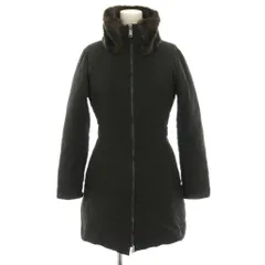 マックス&コー MAX&CO. ダウンコート アウター ミドル フェイクファー装飾 36 黒 ブラック 茶 ブラウン 74949316 /YTのサムネイル