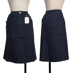 ノンノ NON NO Mademoiselle NON NON フリンジポケットデニムストレッチスカート インディゴLのサムネイル