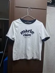 マリ・クレール 白 半袖 Tシャツ (S)のサムネイル