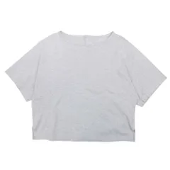 美品 ADORE アドーア クロップド ドルマンスリーブ Tシャツ カットソー トップス 半袖 クルーネック 38 ライトグレー レディース 古着 中古 USEDのサムネイル
