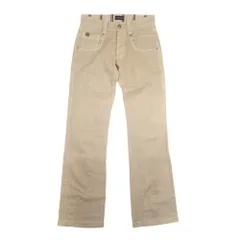 美品 EMPORIO ARMANI エンポリオアルマーニ COMFORT FIT ブーツカット カラーパンツ コットン ツイルクロス 46 ベージュ メンズ 古着 中古 USEDのサムネイル