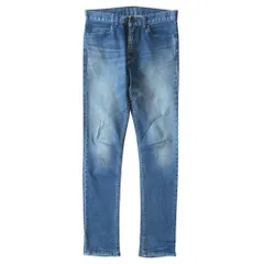 良品 N.HOOLYWOOD ミスターハリウッド スリム テーパード デニム パンツ ストレッチ サイズ36（W27/W28） インディゴブルー メンズ 古着 中古 USEDのサムネイル