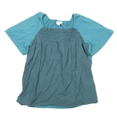 未使用 JOCOMOMOLA ホコモモラ ジビラ フリル 切替 Tシャツ カットソー シャツ プルオーバー 半袖 40 緑系 レディース 古着 中古 USEDのサムネイル