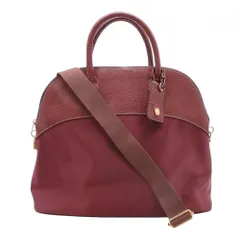 美品 YURIE NITANI ユリエニタニ ナイロン 2way ショルダー ハンドバッグ ボストンバッグ 鞄 カバン 茶 ブラウン レディース 古着 中古 USEDのサムネイル