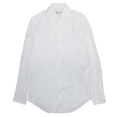 良品 CAMICIANISTA カミチャニスタ シャツ カットソー トップス 長袖 コットン スリムフィット 15/38 白 ホワイト メンズ 古着 中古 USEDのサムネイル