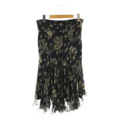 マレーラ MARELLA 花柄 スカート ロング 42 ブラック /HK ■OSのサムネイル