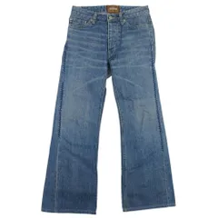 良品 ZUCCa ズッカ フレア デニム パンツ ジーンズ ジーパン Gパン ブーツカット ボタンフライ S インディゴブルー レディース 古着 中古 USEDのサムネイル