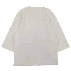美品 CLOCHE クロシェ 七分袖ニット トップス カットソー ニットソー ハイゲージ クルーネック 02 ベージュ レディース 古着 中古 USEDのサムネイル