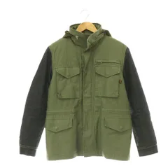 リー LEE ×ALPHA INDUSTRIES  アルファインダストリーズ ミリタリージャケット ジャンパー ブルゾン M カーキ インディゴ 20517-003 /CX ■GY11のサムネイル