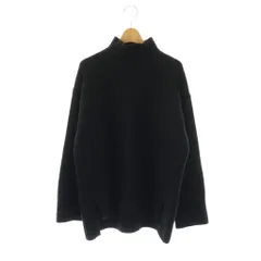 プルミエ アロンディスモン 1er Arrondissement ウールカシミヤスリットボトルネックニット セーター 長袖 ブラック /DO ■OSのサムネイル