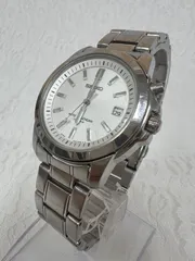 SEIKO セイコー クオーツ メンズ 腕時計 デイト シルバー文字盤 10BAR　ジャンクのサムネイル