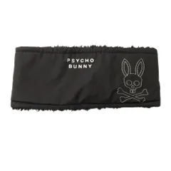 未使用 Psycho Bunny サイコバニー リバーシブルロゴ ネックゲイター ネックウォーマー マフラー フリース ロゴ F 黒 ブラック メンズ 古着 中古 USEDのサムネイル