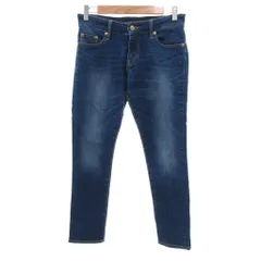 エニィファム anyFam デニムパンツ ジーンズ 2 紺 ネイビー 無地 ウォッシュ加工 フルレングス /IL ■GY06のサムネイル