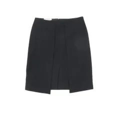 美品 GIVENCHY ジバンシィ ウール 膝丈 ボックスプリーツスカート バックジップ ボトムス アーカイブ 38 黒 ブラック レディース 古着 中古 USEDのサムネイル
