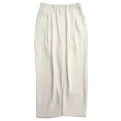 Iroquois イロコイ テーパード パンツ スラックス ウエストゴム イージー ツータック SIZE1 ライトベージュ メンズ 古着 中古 USEDのサムネイル