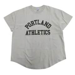 未使用 SCREEN STARS スクリーンスターズ ラウンドヘム Tシャツ カットソー PORTLAND プリント F 青 ブルー レディース 古着 中古 USEDのサムネイル