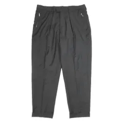 美品 EMPORIO ARMANI エンポリオ アルマーニ トラウザーパンツ テーパードパンツ タック オーバーサイズ ボトムス ブラック 60 メンズ 古着 中古 USEDのサムネイル
