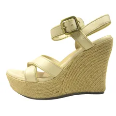 UGG australia アグ オーストラリア エスパドリーユ サンダル シューズ 靴 ウェッジソール 24ｃｍベージュ レディース 古着 中古 USEDのサムネイル