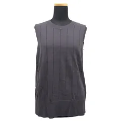 JOSEPH ジョセフ 20AW コットン ノースリーブ ニット セーター カットソー サイズM グレー レディース 古着 中古 USEDのサムネイル
