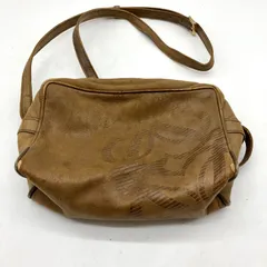 FA106【訳あり】LOEWE ショルダーバッグ アナグラム型押し ブラウンカラーのサムネイル