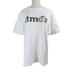 美品 atmos アトモス コットン 半袖 Tシャツ ハローキティコラボ ロゴ プリント クルーネック プルオーバー トップス カットソー L 白 レディース 古着 中古 USEDのサムネイル