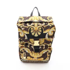 フェンディ FENDI リュックサック バックパック FENDI × VERSACE フェンダーチェ ブラック/ブラウン/イエロー ナイロン レザー FENDI×VERSACE フェンダーチェ バックパックのサムネイル