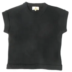 良品 TRUSSARDI トラサルディ ニット セーター カットソー 半袖 サイズ40 黒 ブラック レディース 古着 中古 USEDのサムネイル