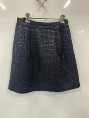 PA416⚫︎NOBLE⚫︎ノーブル⚫︎スカート⚫︎タイト⚫︎ショート丈⚫︎タック⚫︎ラメ⚫︎レディース⚫︎size38⚫︎黒⚫︎日本製のサムネイル