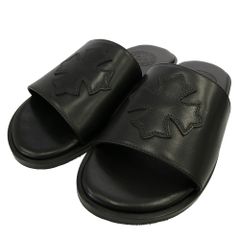 CHROME HEARTS クロムハーツ(原本無) 国内レシート原本付属 CH Plus Patch Leather Slide CHプラス パッチ レザー サンダル スライド ブラック系 37【新古品】【未使用】【中古】のサムネイル
